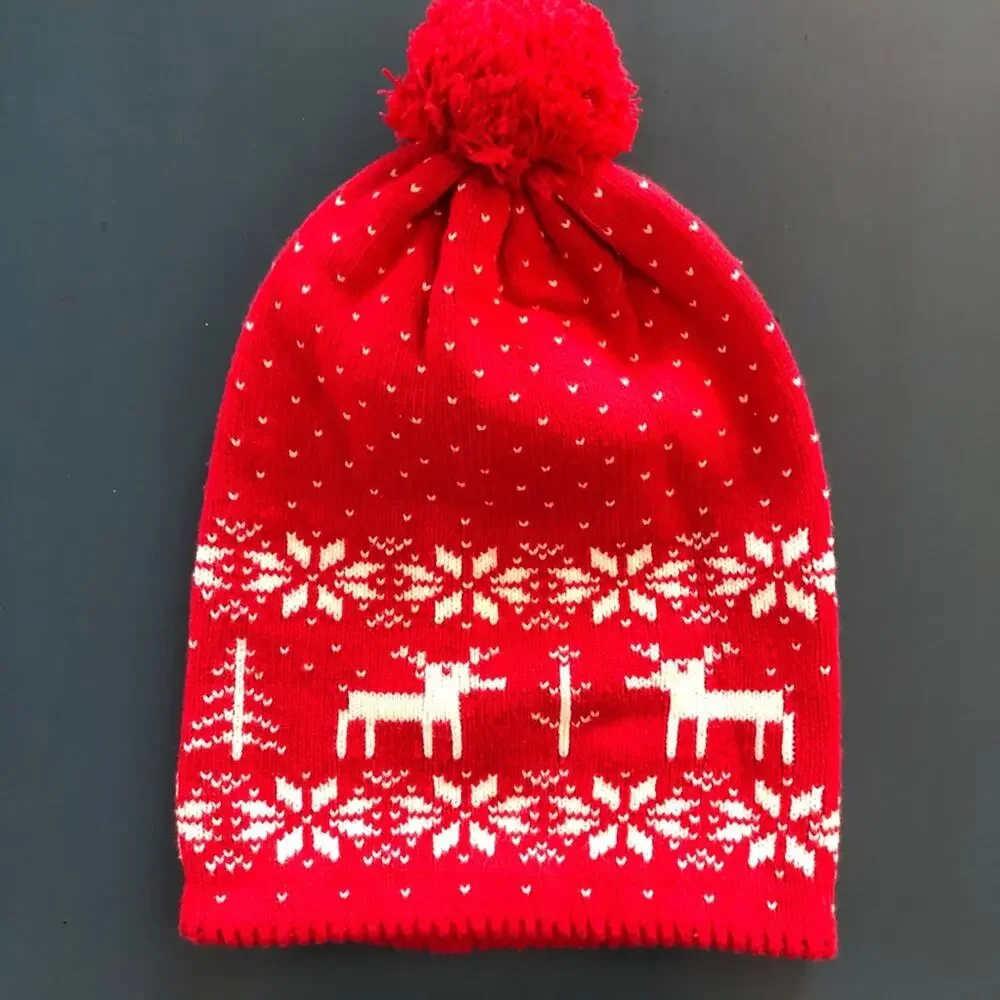Winter Knitted Hat Toddler With Deer